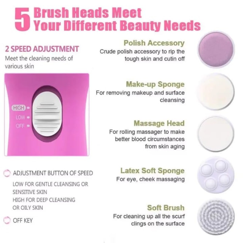 5-in-1 Rechargeable Facial Massager 5 of 11