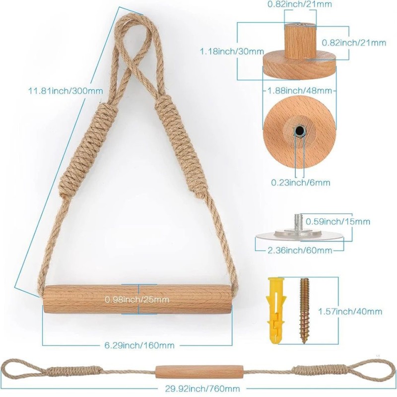 Hemp Rope with Bamboo Tissue Holder 3 of 5
