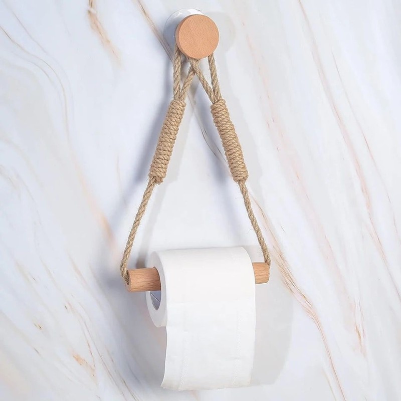 Hemp Rope with Bamboo Tissue Holder 5 of 5