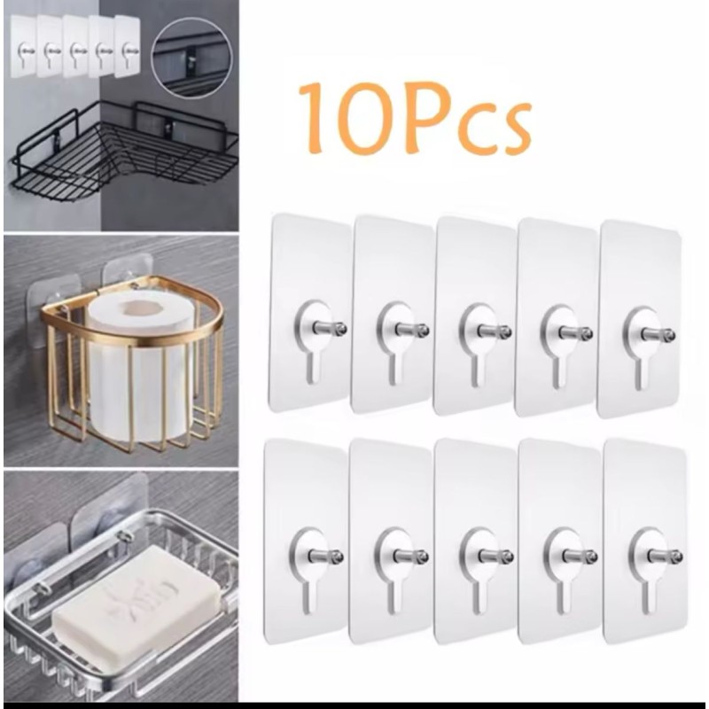 Self-Adhesive Hook Stickers – 10pcs Set 5 of 10