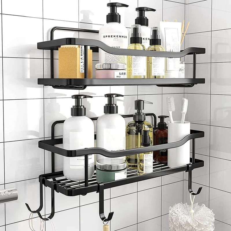2PCS Shower Caddy Shelf | Bathroom Organizer