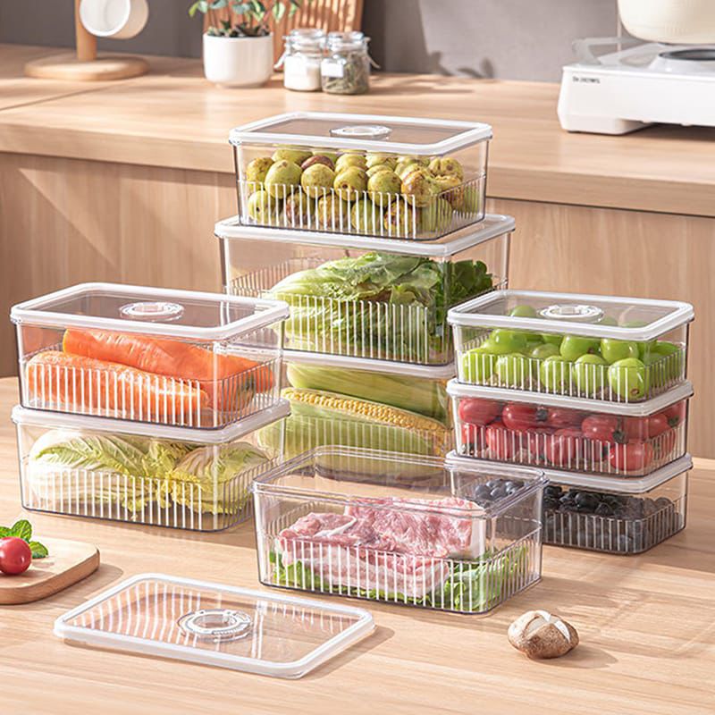 Acrylic Transparent Fridge Organizer – Set of 3 2 of 5