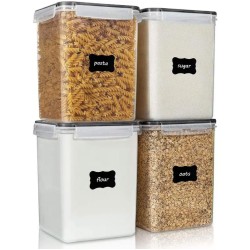 4pcs BPA-Free Airtight Food Storage Containers 4pcs BPA-Free Airtight Food Storage Containers