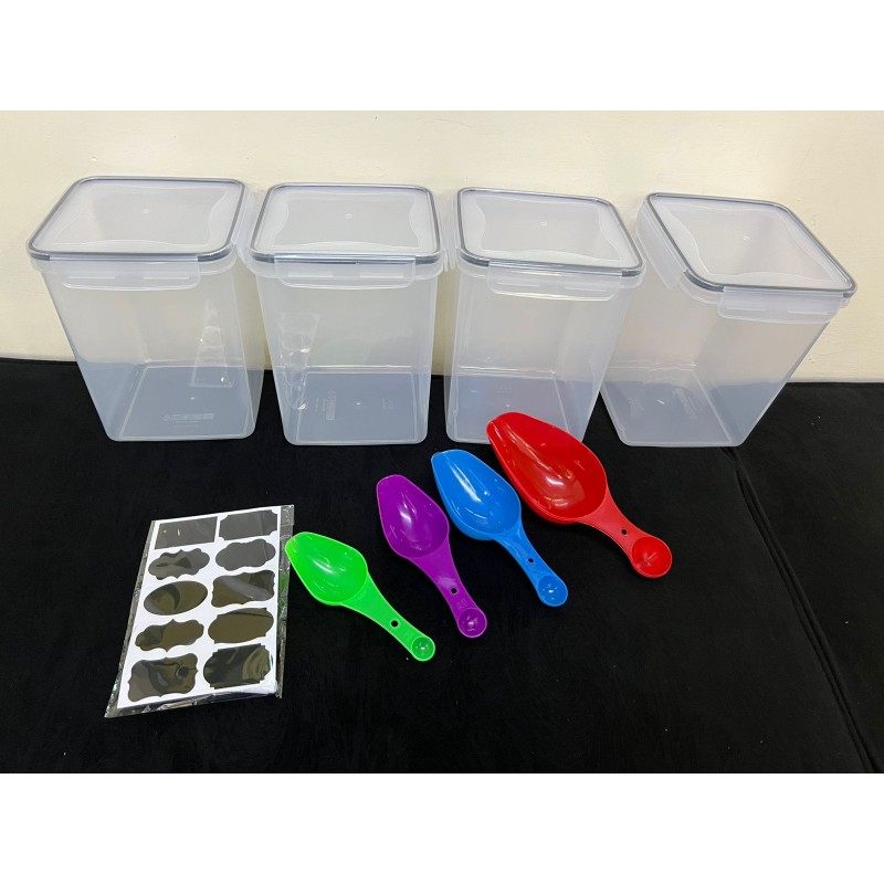 4pcs BPA-Free Airtight Food Storage Containers 5 of 9