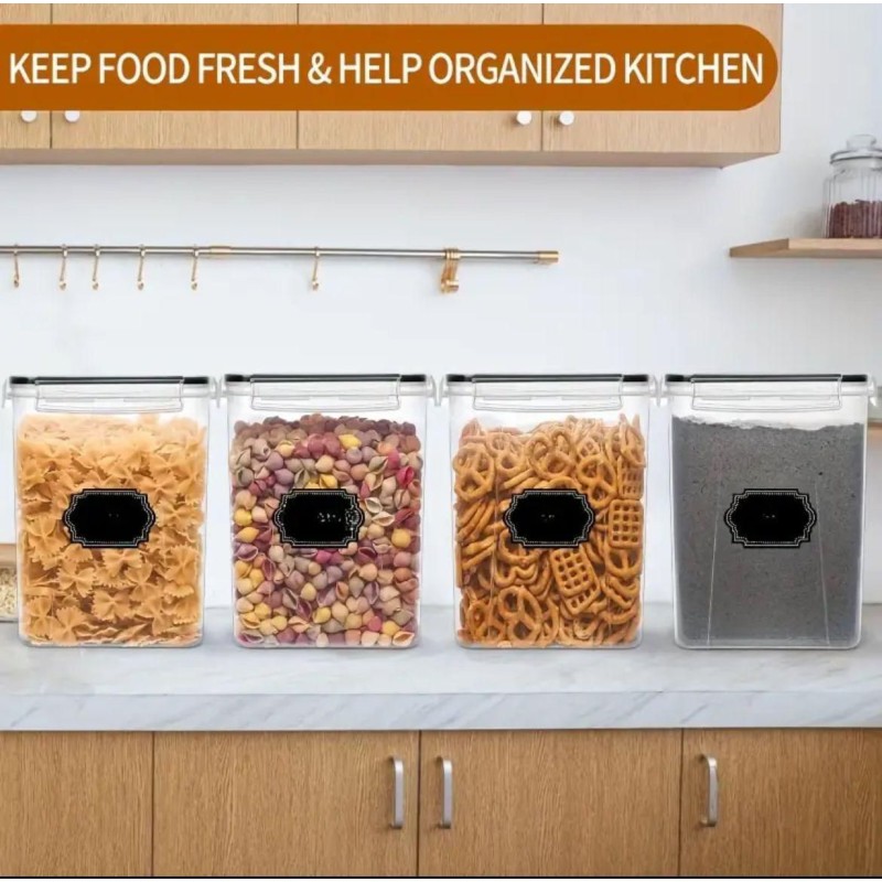 4pcs BPA-Free Airtight Food Storage Containers 3 of 9
