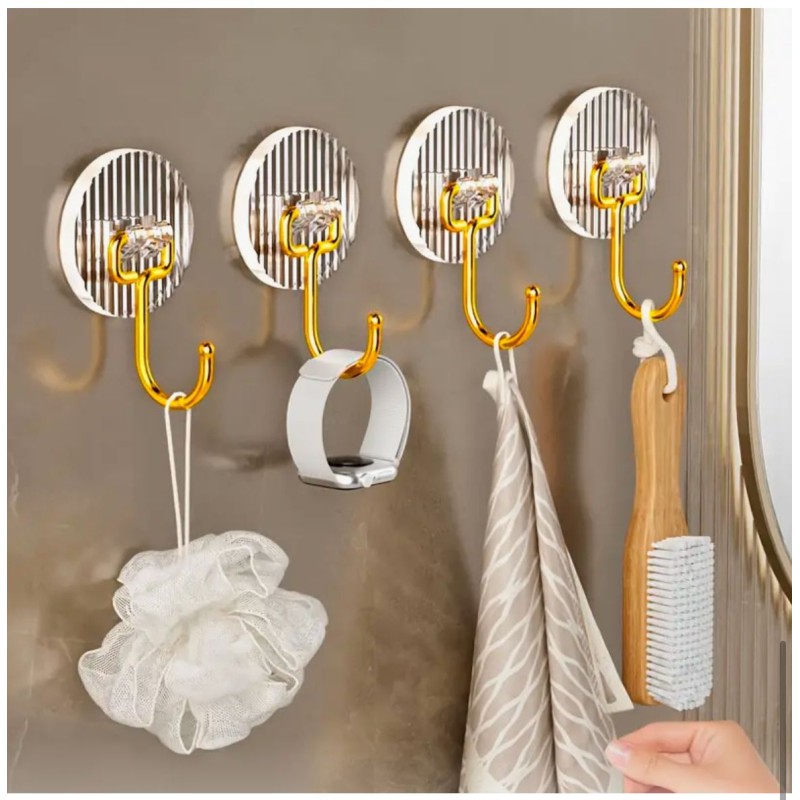 Set of 5 Golden Acrylic Hooks 2 of 5