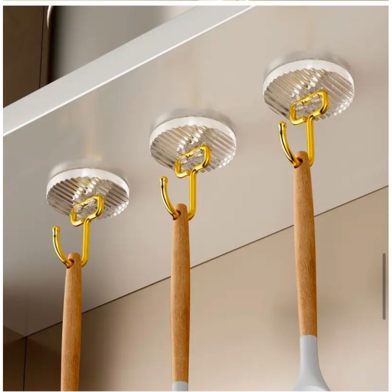Set of 5 Golden Acrylic Hooks 4 of 5