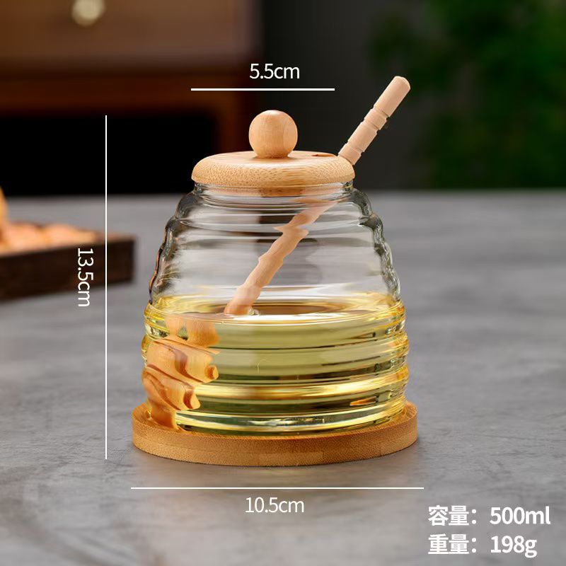 Multi-Purpose Glass Honey Storage Jar – 500ml 2 of 3