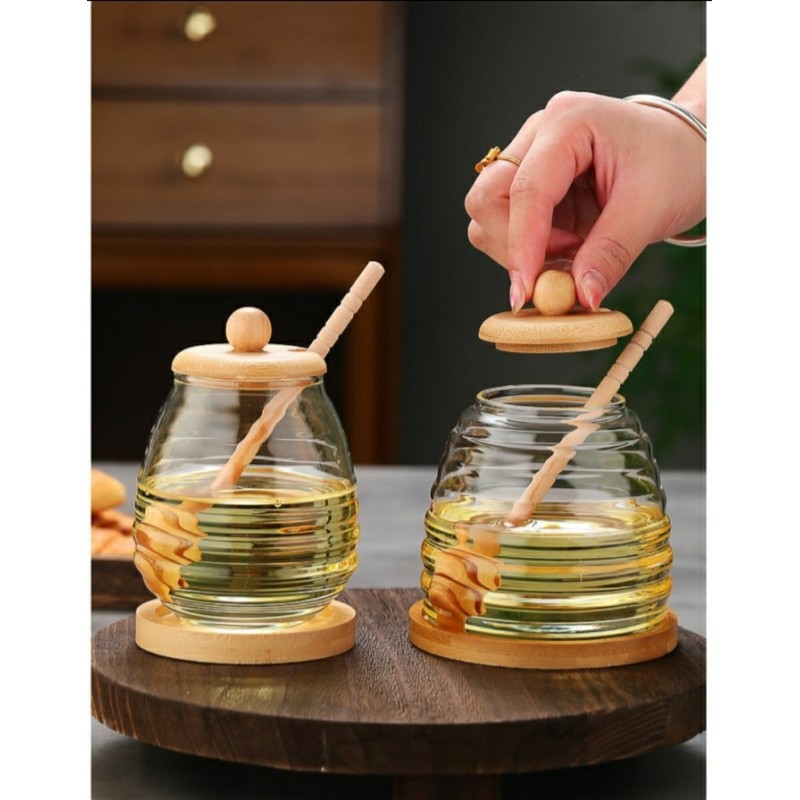 Multi-Purpose Glass Honey Storage Jar – 500ml