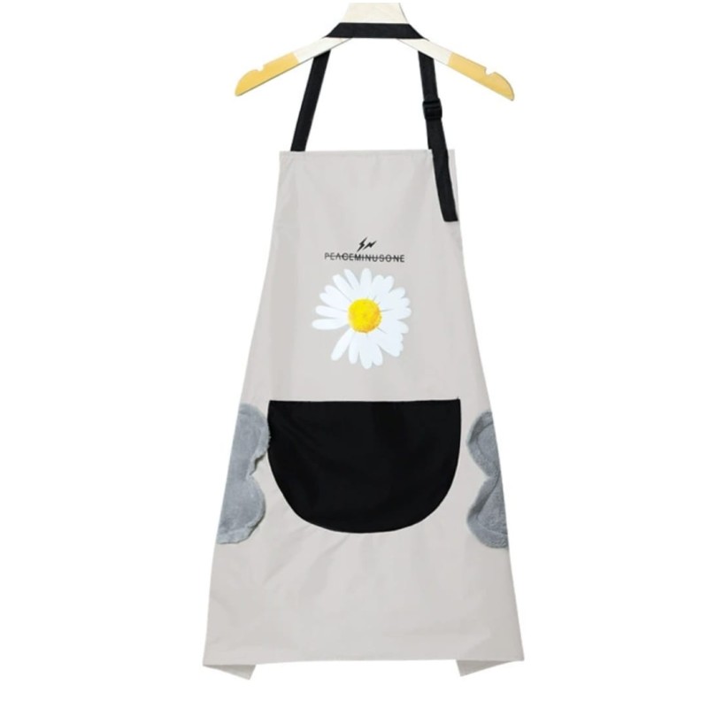 Kitchen Apron with Hand Wipe Pockets 6 of 6