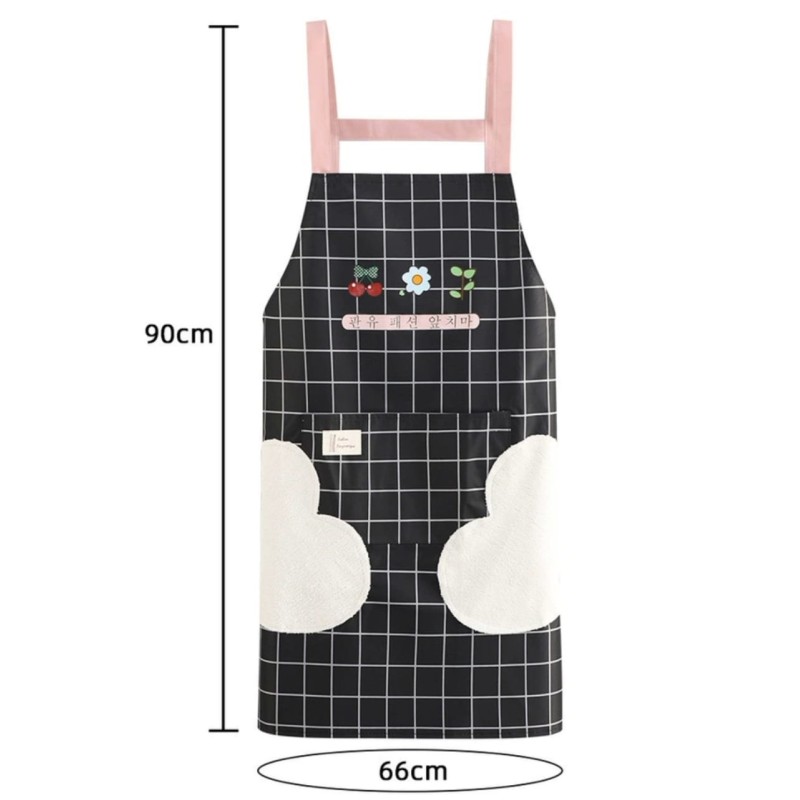 Kitchen Apron with Hand Wipe Pockets 3 of 6