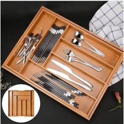 Multifunctional Bamboo Drawer Organizer Multifunctional Bamboo Drawer Organizer