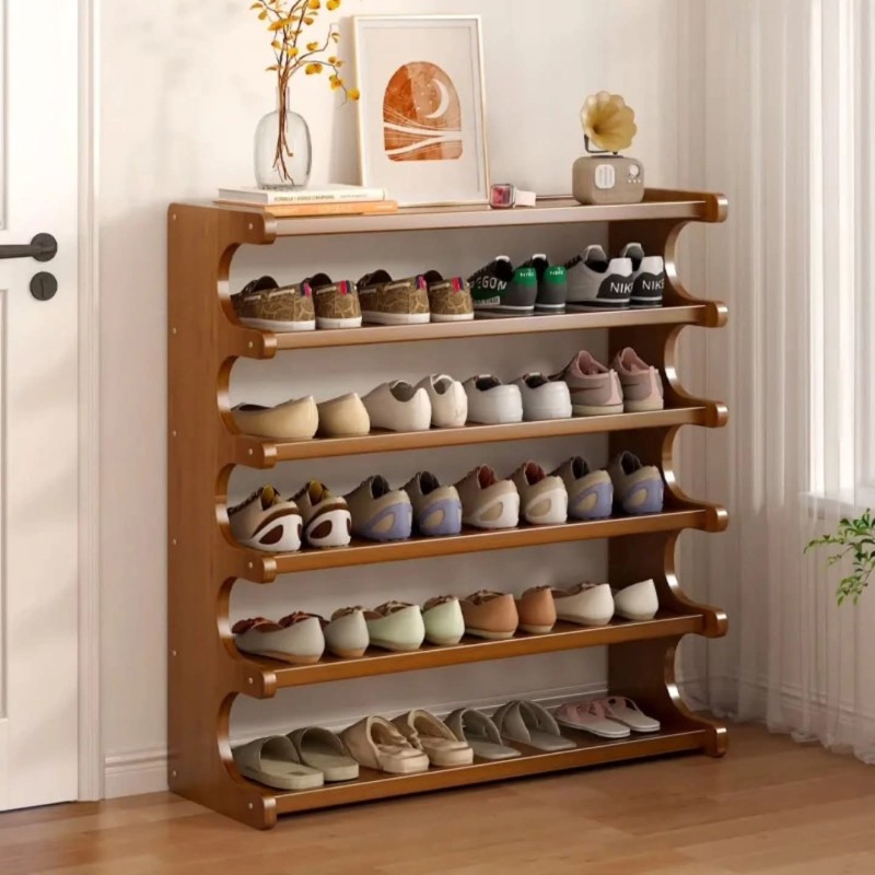 6 Layer Bamboo shoe rack