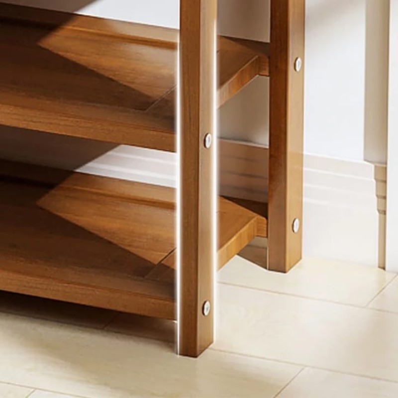 6-Tier Foldable Bamboo Shoe Rack 3 of 7