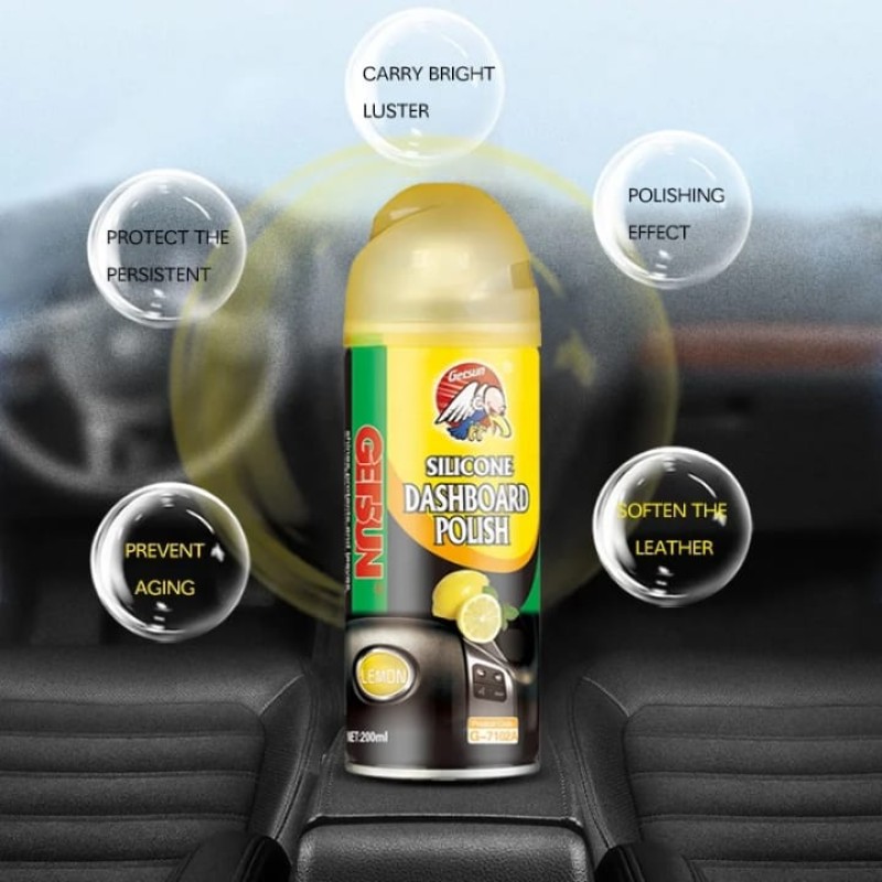 Getsun Car Interior Leather Dashboard Polish Cleaner Wax – 200ml 3 of 7