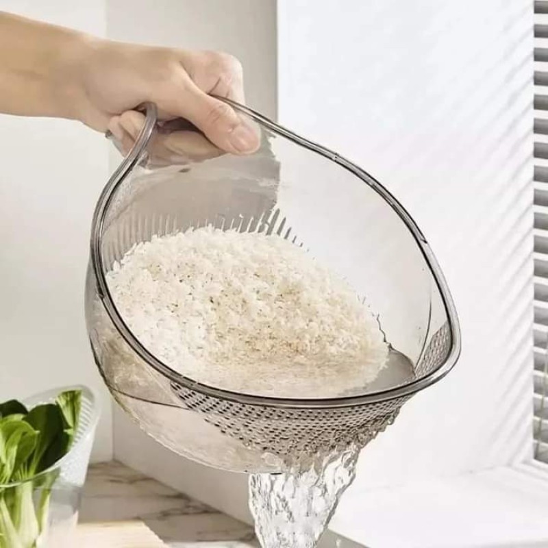 Acrylic Rice Washing Bowl / Colander 3 of 5
