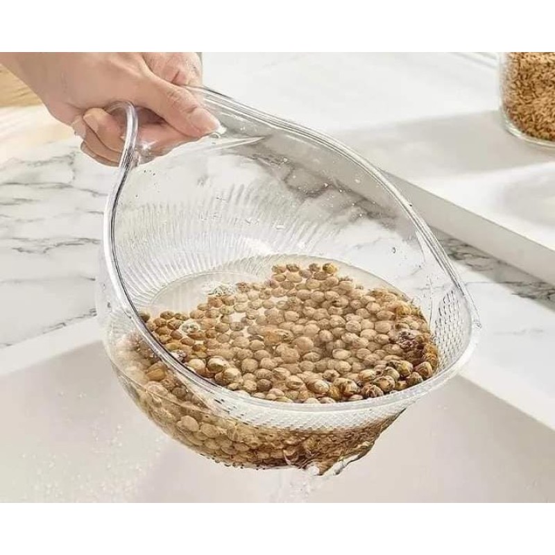 Acrylic Rice Washing Bowl / Colander 2 of 5