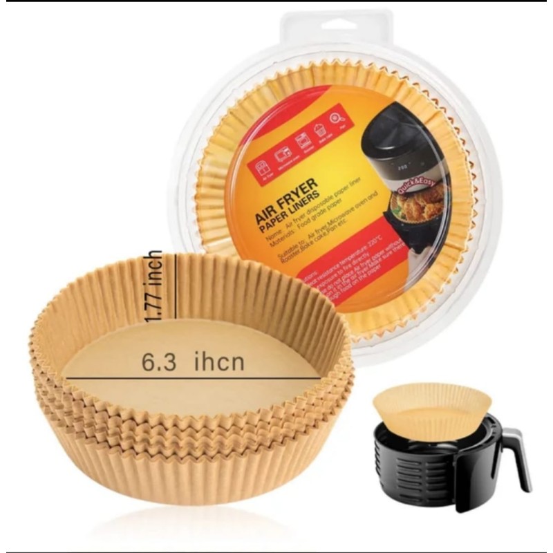 Nonstick Air Fryer Liners (Round, 25pcs) 3 of 3