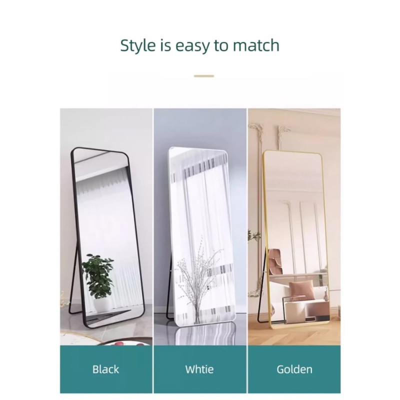 Full Body Rectangular Framed Dressing Mirror 6 of 7