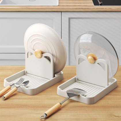 Pot Lid Rack & Spoon Holder