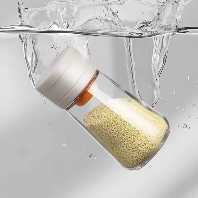 Moisture-Proof Glass Salt Shaker with Precise Measure 5 of 5