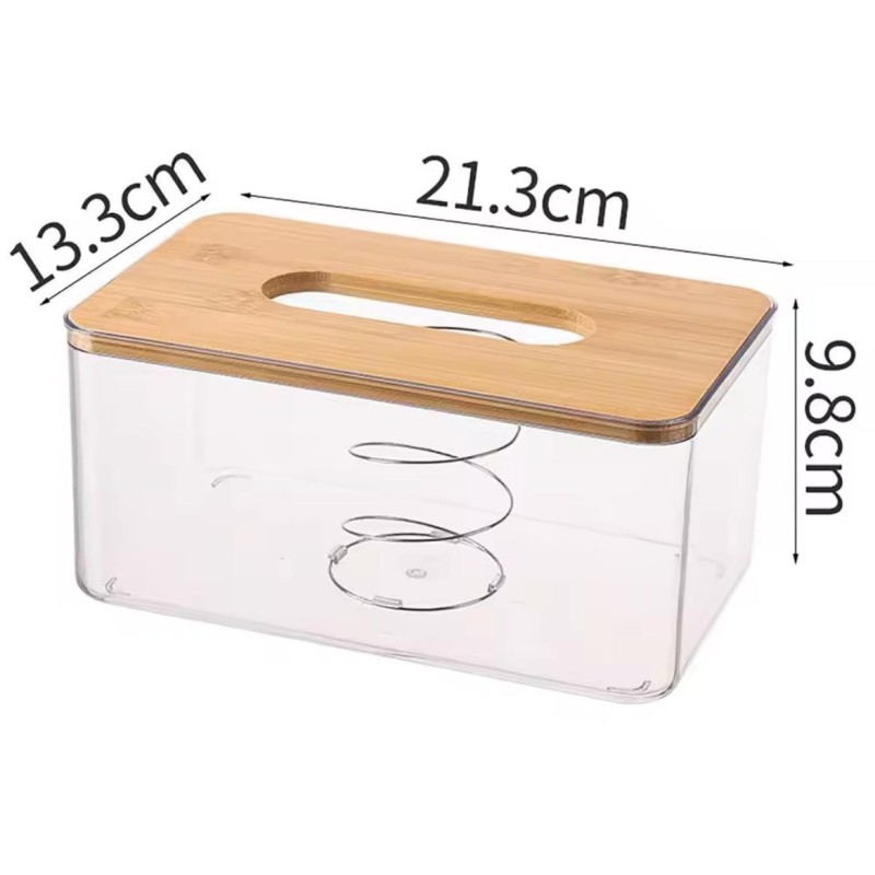 Nordic Minimalist Tissue Box / Serviette Holder – with eco-friendly bamboo lid 4 of 5