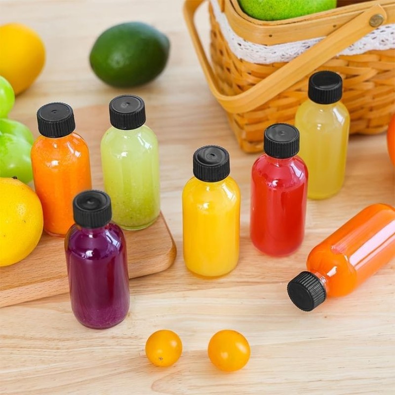 Set of 12pcs Ginger Shots Glass Bottles