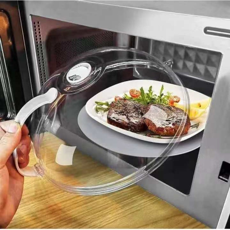Heavy Microwave Cover with White Handle 2 of 4
