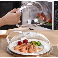 Heavy Microwave Cover with White Handle