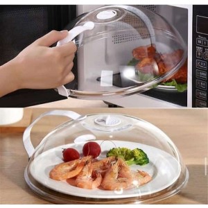 Heavy Microwave Cover with White Handle