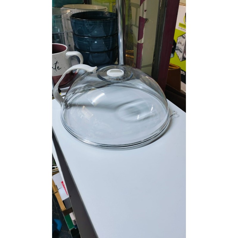 Heavy Microwave Cover with White Handle 4 of 4