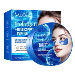 Blue Copper Peptide Collagen Eye Mask Patches Blue Copper Peptide Collagen Eye Mask Patches