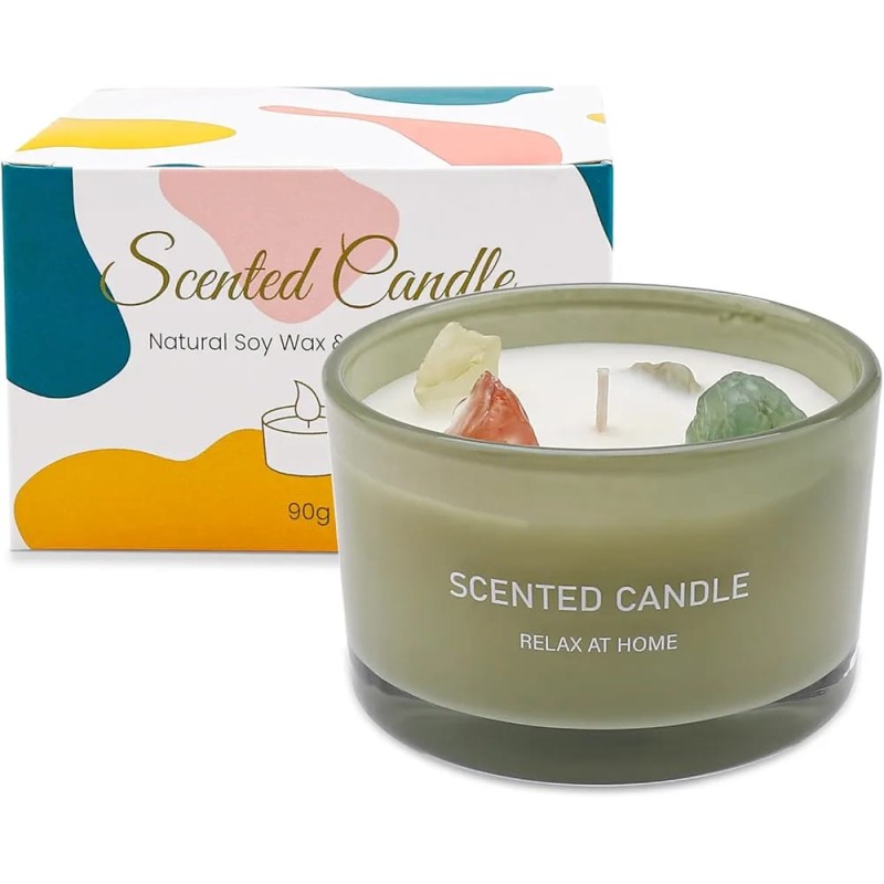 Crystal Stones Scented Candle