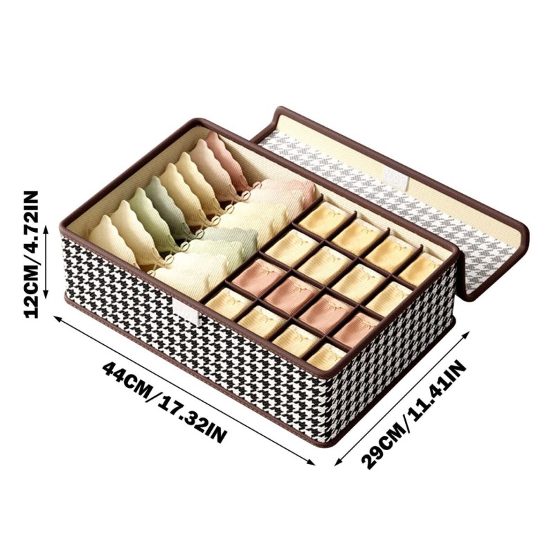 17 Grid Foldable Undergarment Organizer 4 of 5