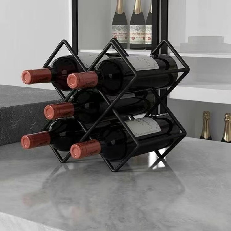 Carbon Metal Wine Holder – 5 Slots 3 of 3