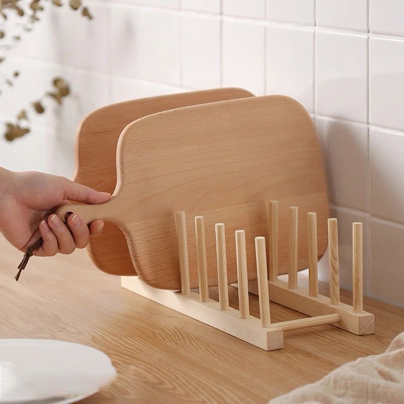 Bamboo Plate/Pot Lids Holder 4 of 5