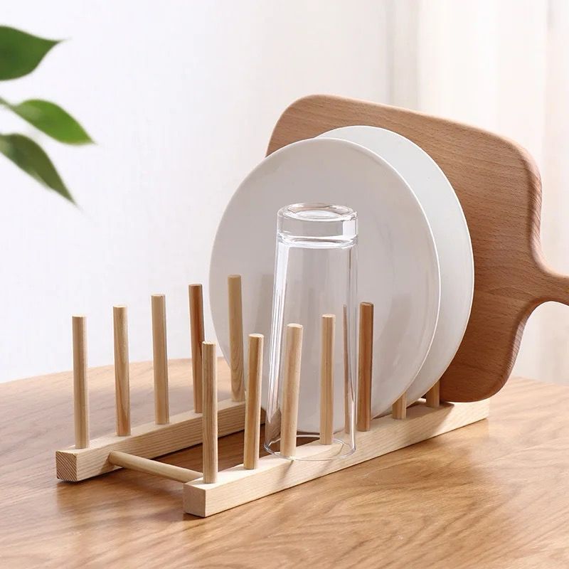 Bamboo Plate/Pot Lids Holder 2 of 5
