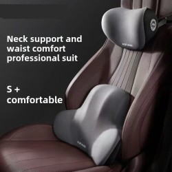 2pcs Car Headrest & Backrest Lumbar Support 2pcs Car Headrest & Backrest Lumbar Support
