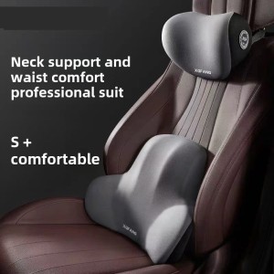 2pcs Car Headrest & Backrest Lumbar Support