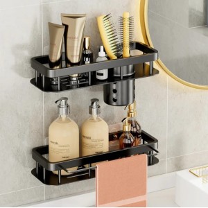 2 Pcs Aluminum Alloy Rectangular Shelf