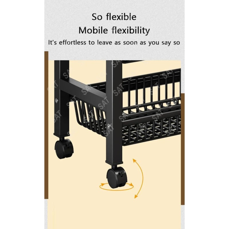 Multi-Layer Metallic Kitchen Storage Rack 4 of 4