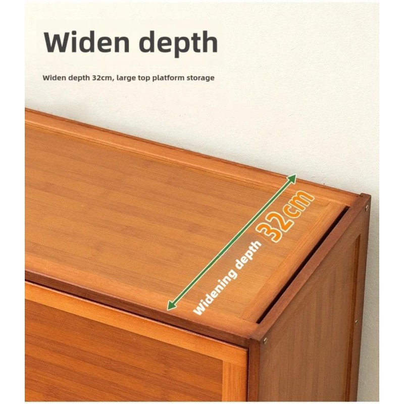 Flip Side Bamboo Shoe Cabinet 4 of 4