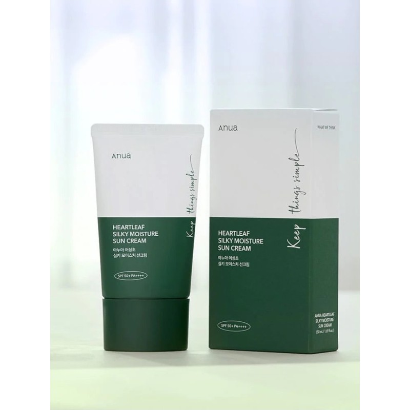 Anua Heartleaf Silky Moisture Sun Cream 2 of 3