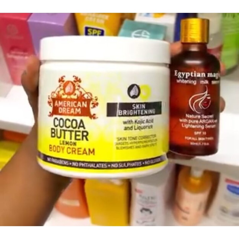American Dream American Dream Body Cream + Pure Egyptian Serum Glow Combo