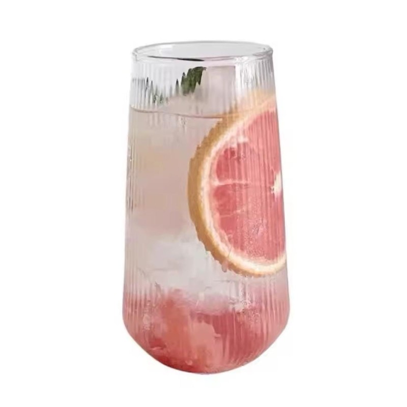 6 Pcs Ribbed Juice/Water Glasses – 500ml 4 of 4