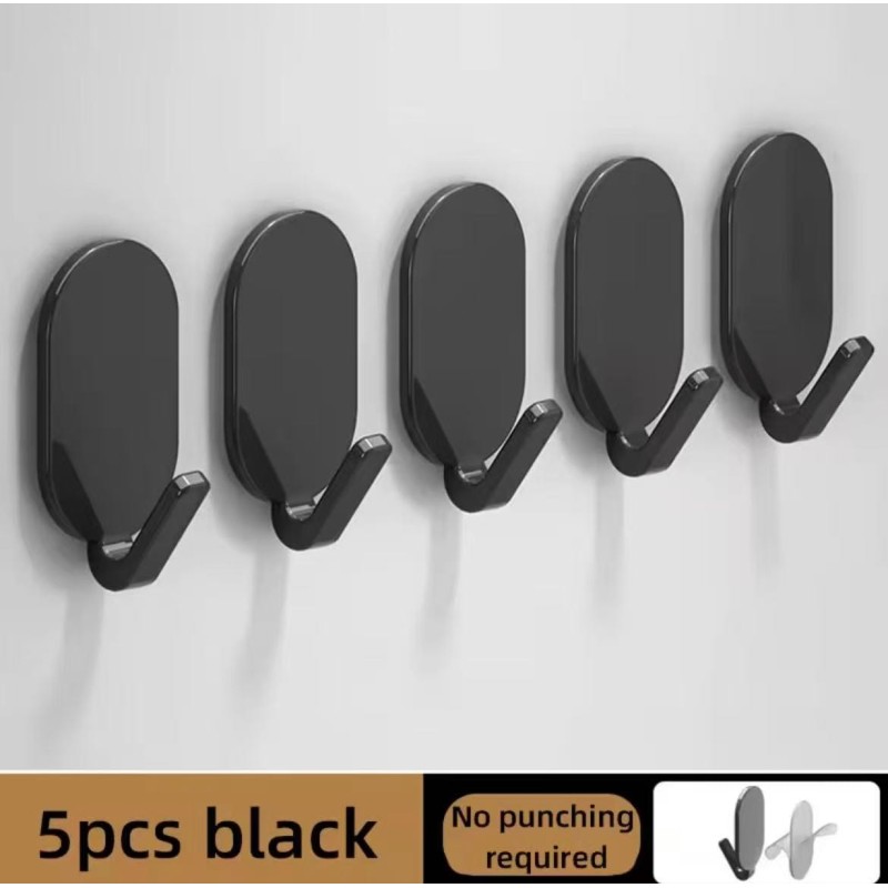 5-Piece Strong Self-Adhesive Wall Hooks 3 of 4