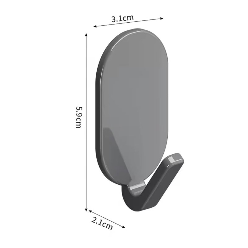 5-Piece Strong Self-Adhesive Wall Hooks 4 of 4
