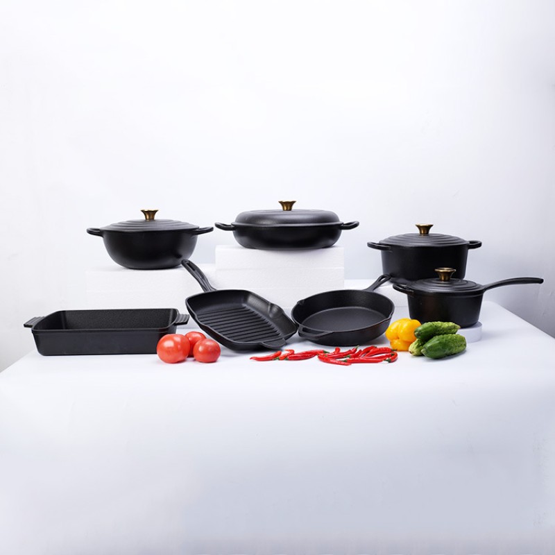Enamel Cast Iron Cooking Pots 4 of 5