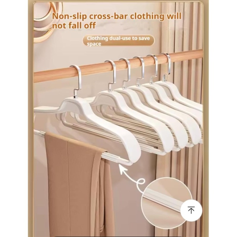 10pcs Thickened Wide Clothes Hangers 2 of 6
