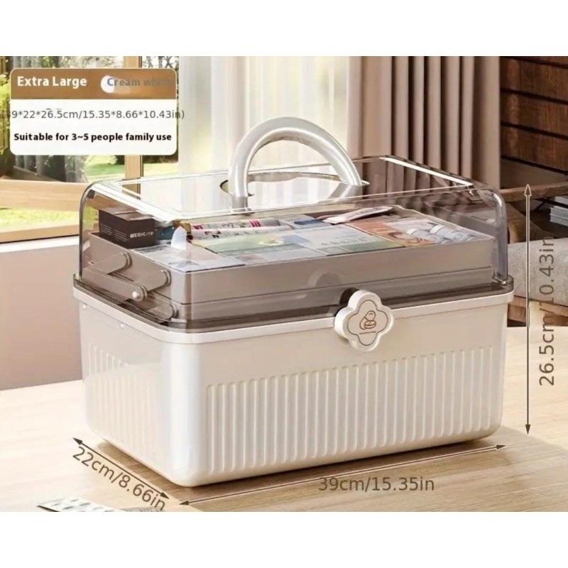 3-Layered Portable Medicine Storage Box 3 of 3